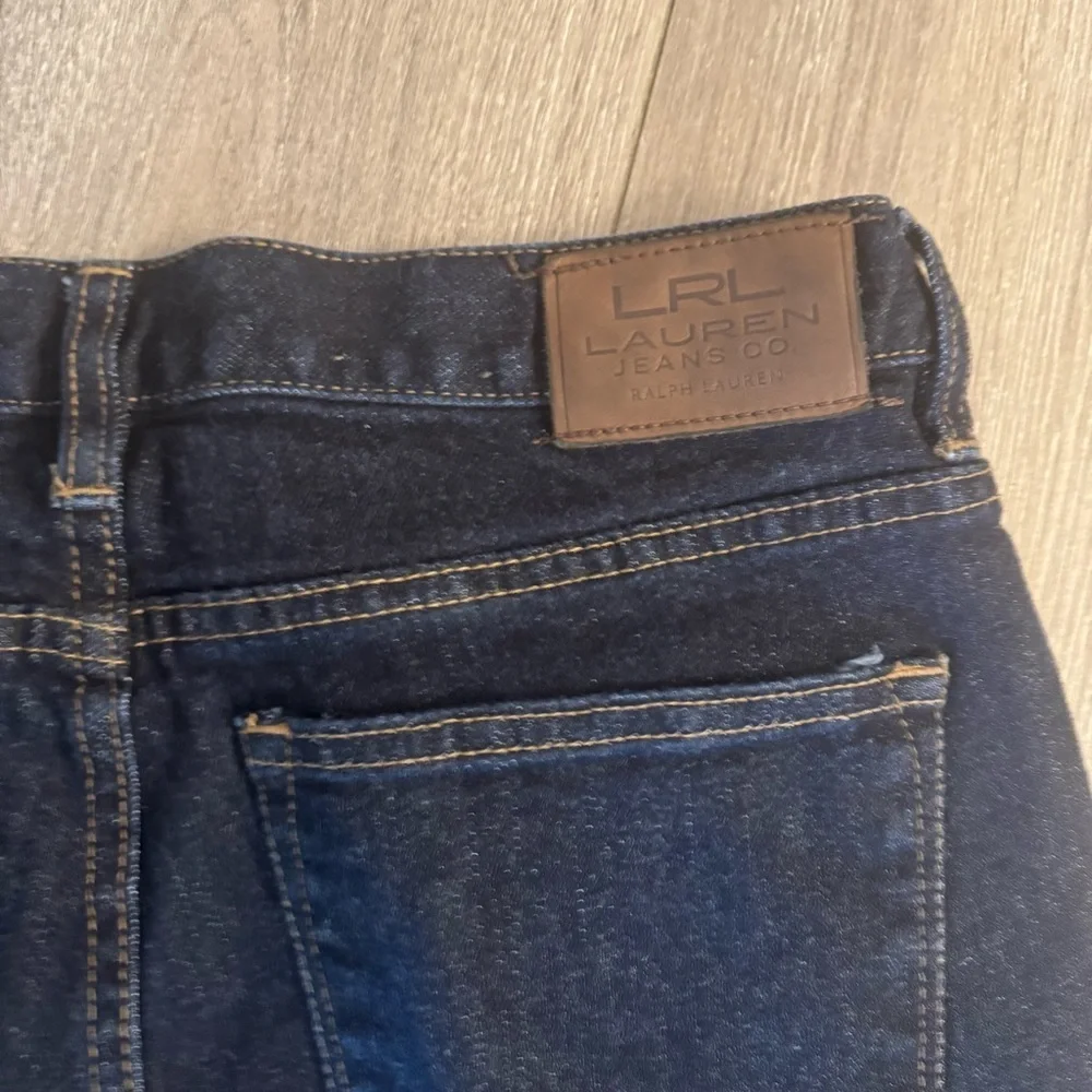 Lauren Ralph Lauren Straight Dark Denim Blue Jean